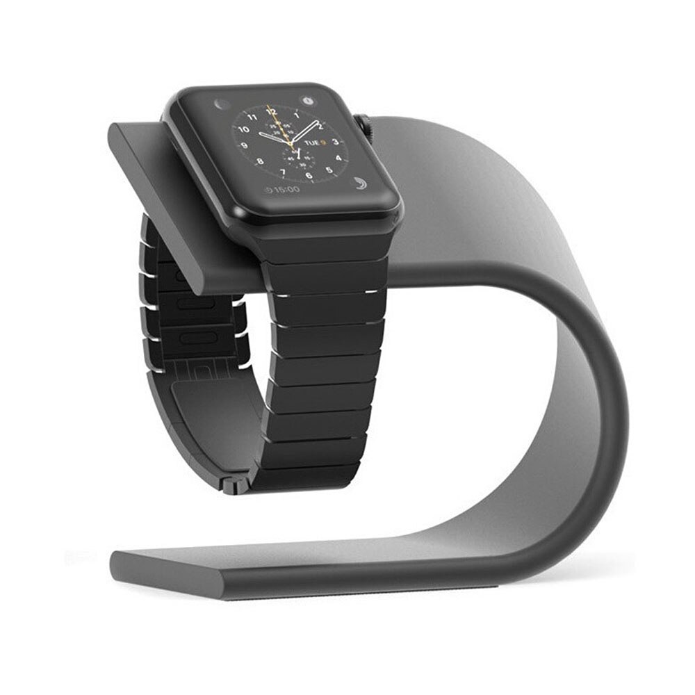 Voor Apple Horloge Metalen Kickstand Cradle U Type Oplader Opladen Houder Aluminium Stand Dock Station Beugel