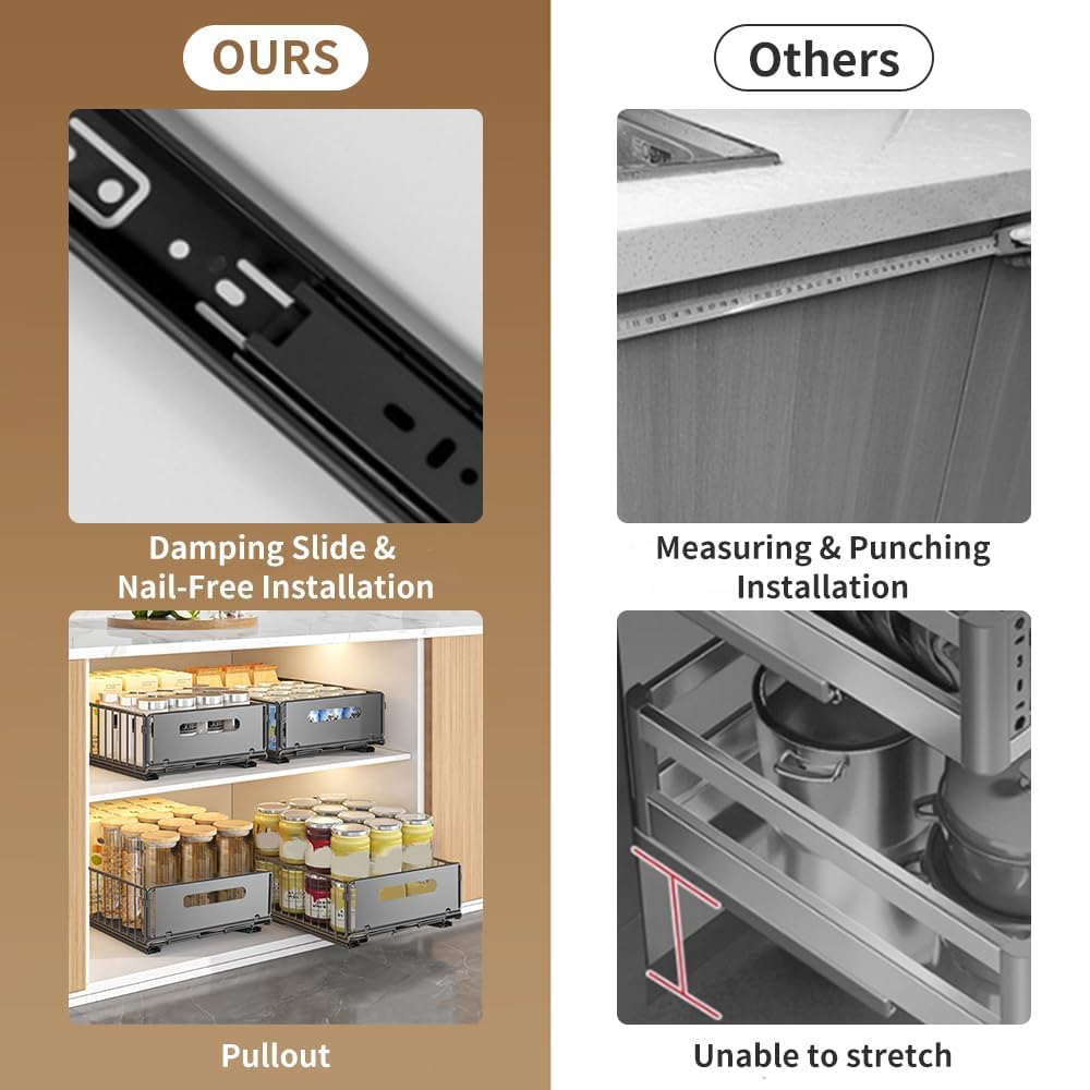 Küche Lagerung Gestell Herausziehen Schrank Organizer Rutsche Schublade Ablage Gewürz Flasche Gewürz Lagerung Gestell Küche Organizer