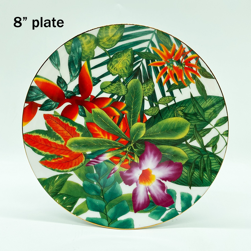 Elegante Keramik Abendessen Platten Geometrische aufbringen Keramik Gericht Ladegerät Platte Netz Geschirr Platte blau und weiß porzellan platte: 3