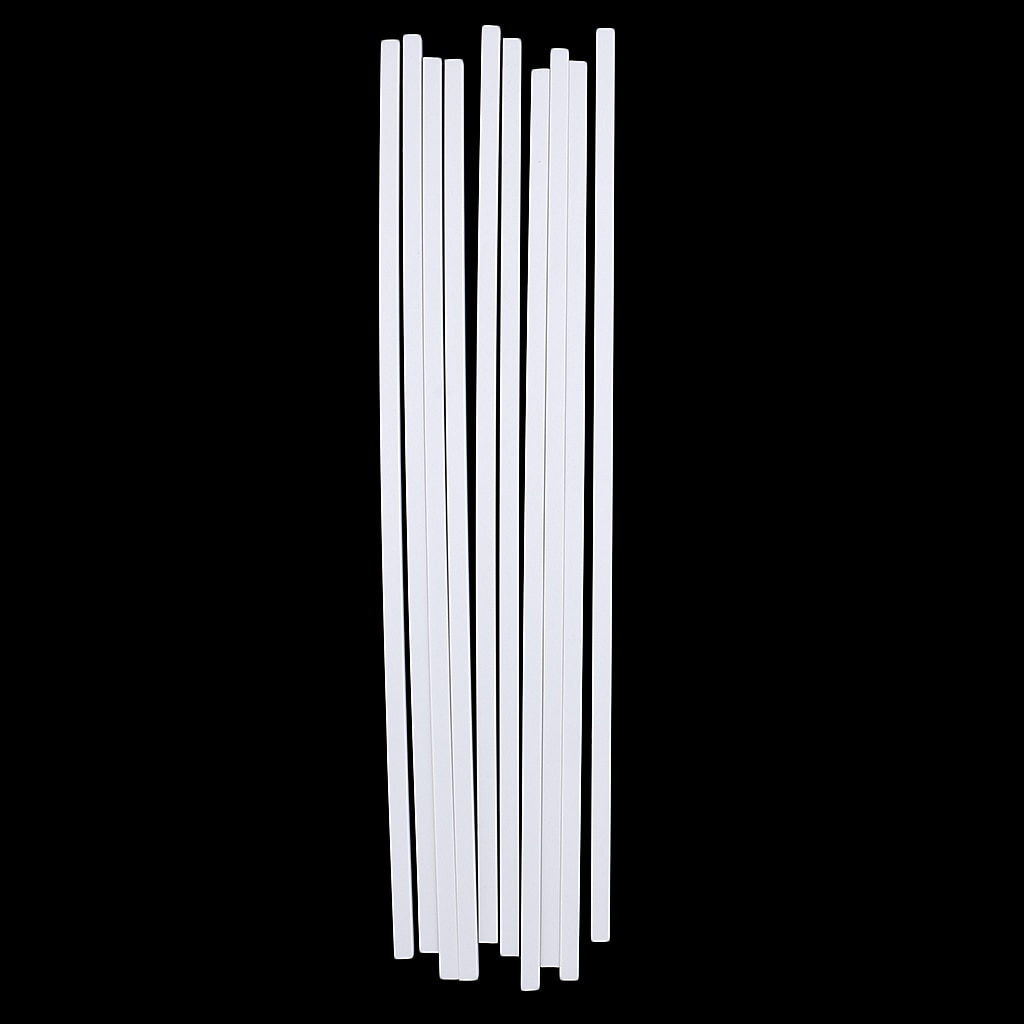 10 st 250mm längd abs plast fyrkantsrör rör stav pinne arkitektonisk modell att bygga diy sand bord modell material