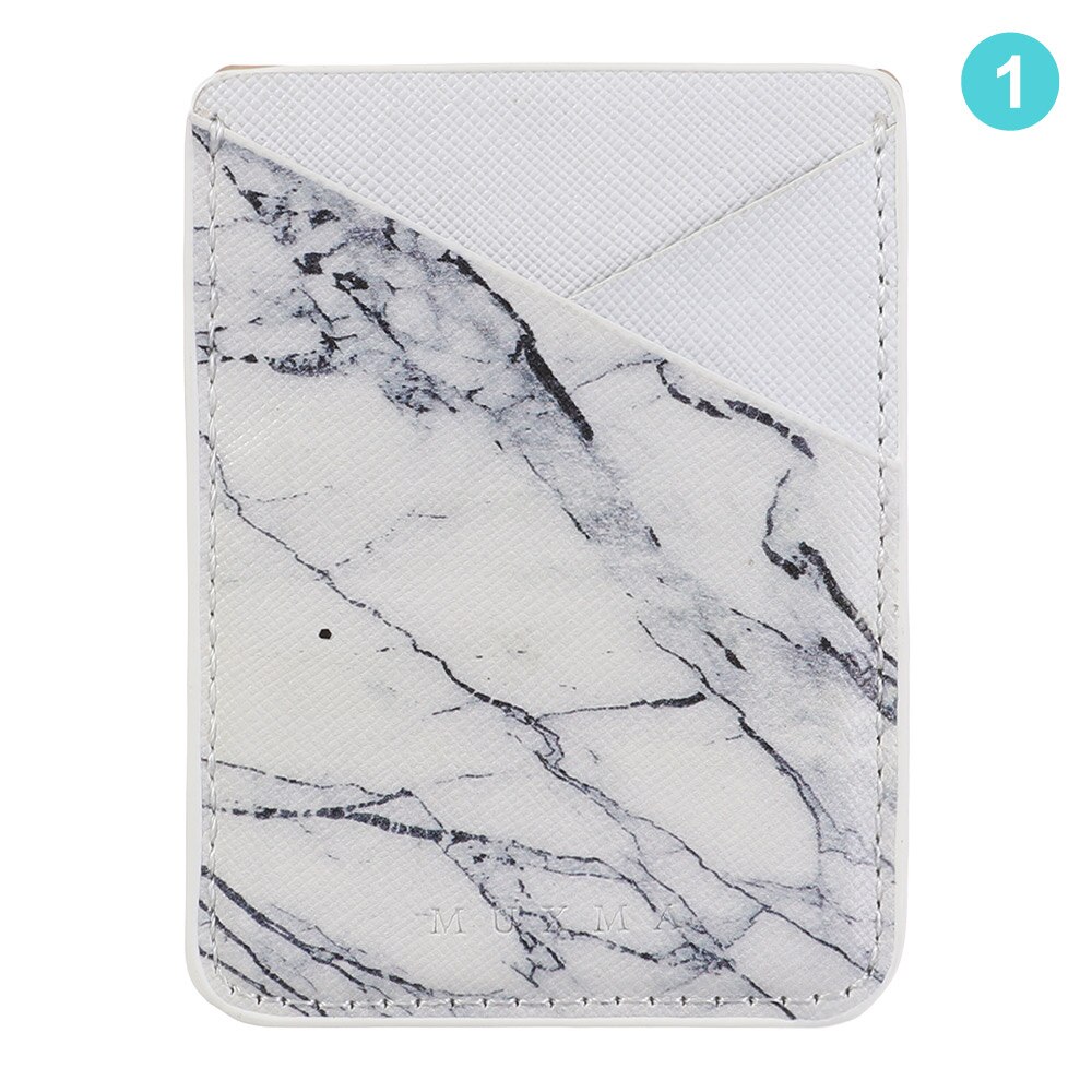 Pouch Cell Phone Storage Wallet Card Holder Universal Credit Card Adhesive Stick-on Back Pocket Sticker PU Leather: 1