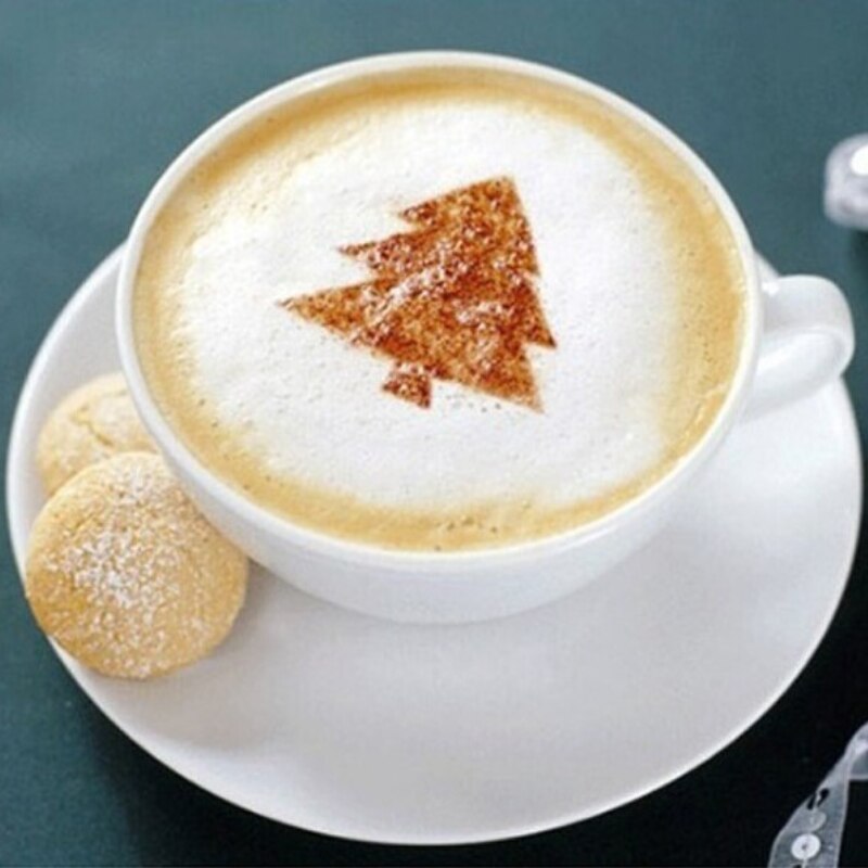 Cappuccino sjablonen - 16 stuks - Decoreer eenvoudig je koffie, taart of dessert