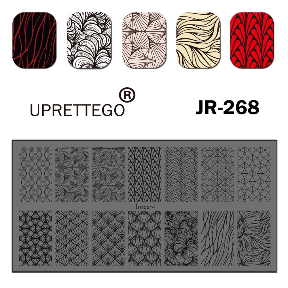 Edelstahl Stanzen Platte Vorlage Geometrie Linie Abstrakte Skizze Blume Gesichts Valentine Ethnische Nagel Werkzeug JR261-270