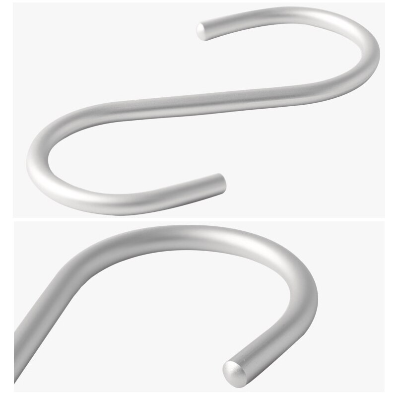 S type Haak, rvs Keuken, multifunctionele Muur Deur, Terug Garderobe, Metalen nail gratis haak, bloempot, Reling Haak