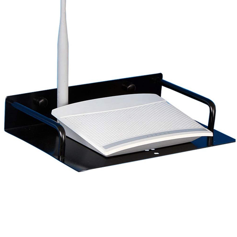 Soporte de estante de montaje en pared para DVD, estante de aluminio para TV, enrutador, Mini PC, accesorios de TV
