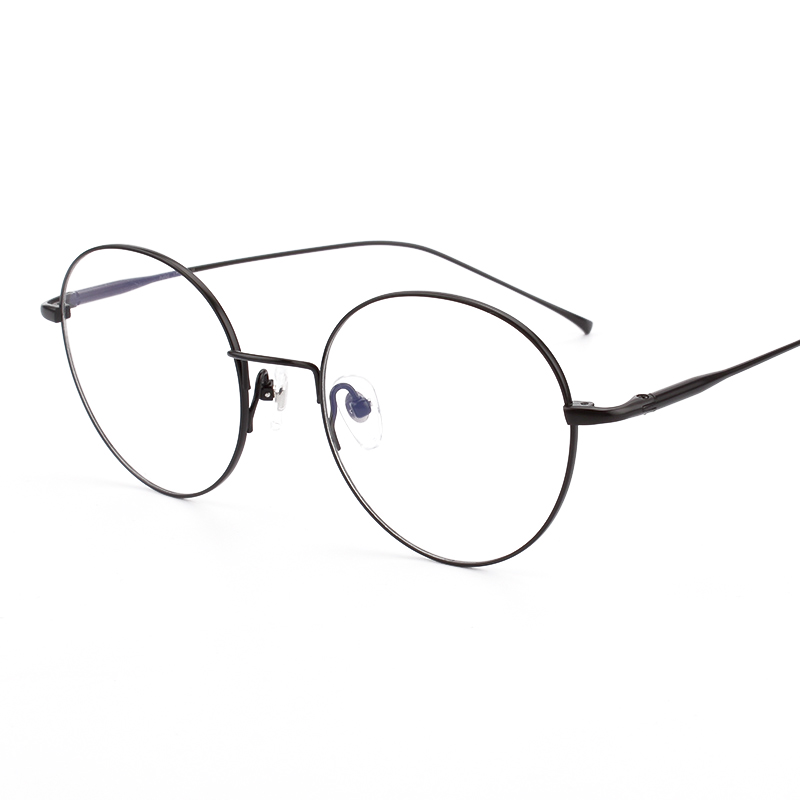 Pure Titanium retro girl round full rim frame Reci... – Grandado