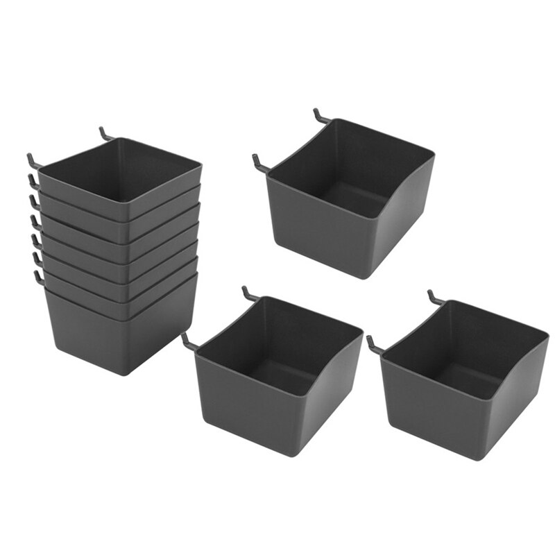 10Pcs Pegboard Box, Pegboard Bin Kit, Pegboard Basket Storage Organizer, Pegboard Accessories Parts for Organizing Tools: Default Title