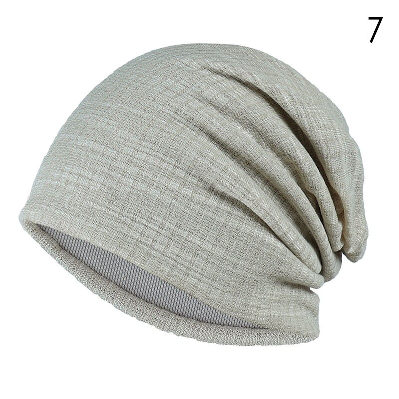 7 färg randiga skullies mössor för män kvinnor hatt våren &amp; höst andas turbanhatt bomull lugg keps kalott ttm-czx 7: 7