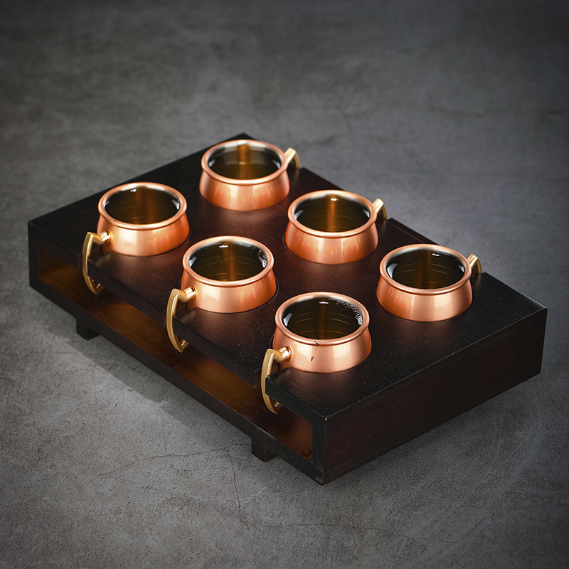 60ml Measuring Cup Tools Bar Measure Cocktail Jigger Copper Plated Bar Tools Bar Accessories Barware