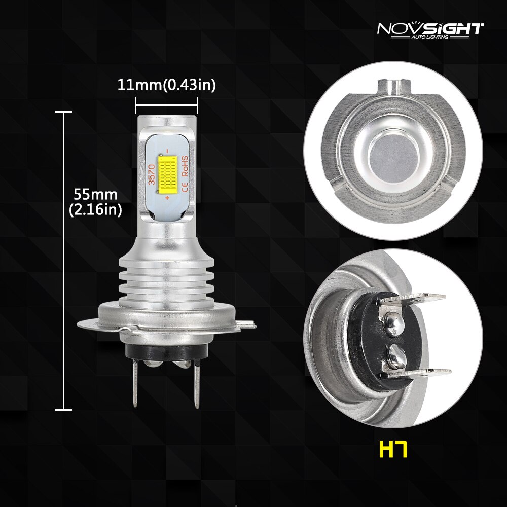 100W/Pair 6500K White LED Bulb Motorcycle H7 Headlight Lamp For BMW S1000R S1000RR S1000XR S 1000R 1000RR 1000XR 09