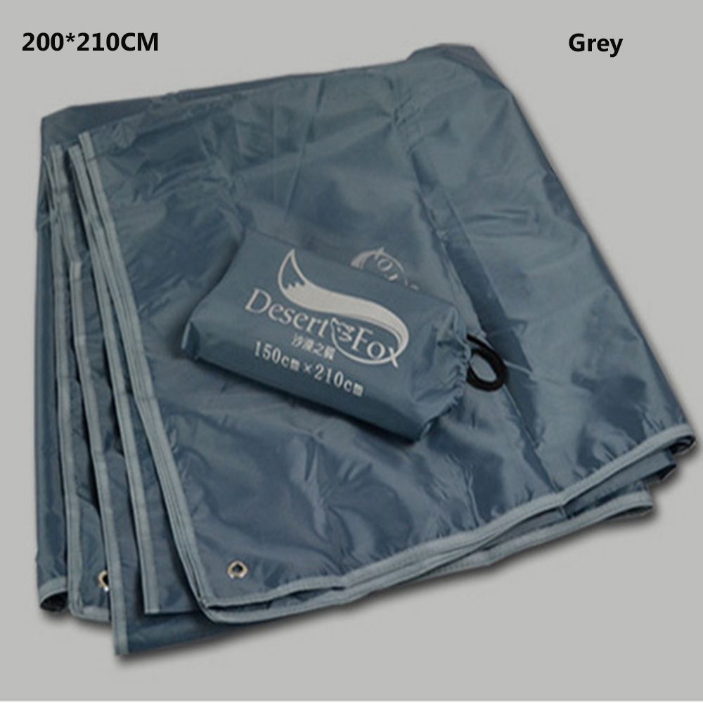 Wüstenplane, wasserdichte plane, picknickdecke, ultraleichte zeltunterlage mit packsack für camping und wandern: Grau 200 x 210cm