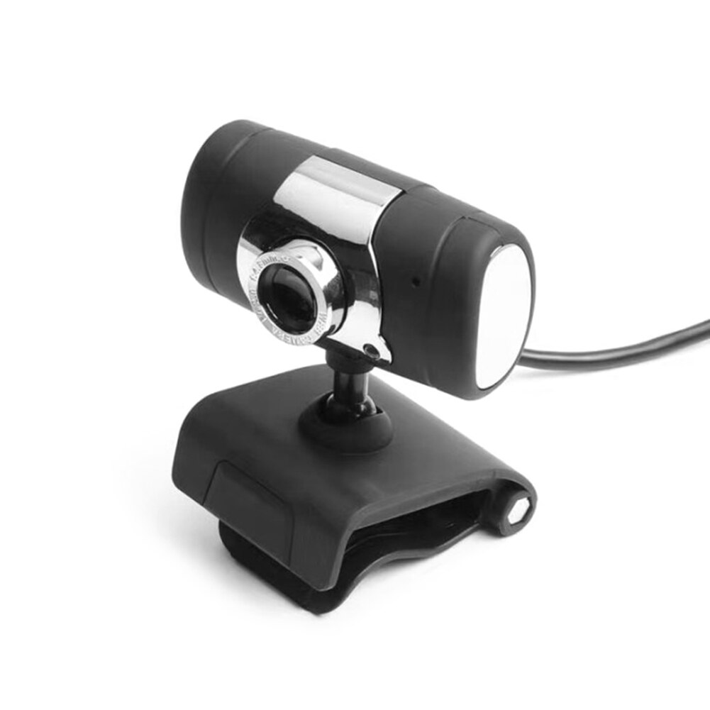 360 Rotatable Web Camera Microphone Built-in Durable USB 2.0 HD Clip-on Video Conference Webcam for PC School Office Working