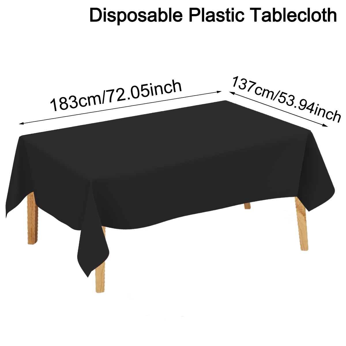 Tovaglia usa e getta in tinta unita, festa di compleanno, matrimonio, Natale, tovaglie rettangolari per la cucina di casa: Fluorescenza Gialla / 680 ml