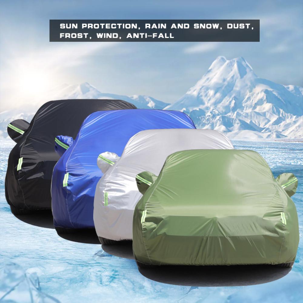 Universele Suv/Sedan/Pickup Truck Full Car Cover Outdoor Waterdicht Anti Dust Zon Regen Sneeuw Bescherming Uv Vier kleuren Case Cover