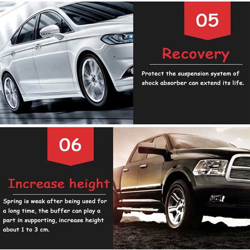 2 Pcs Rode Kleur Auto Styling Auto Schokdemperveer Bumper Power Buffers Een/Een Plus/B/ B Plus/C/D/E/Type Springs Bumpers Kussen