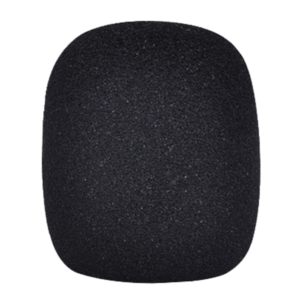1pc Mix Colors Washable Sponge Microphone Set Replacement Foam DJ Stage Windshield Wind Shield Cover Thick: Black