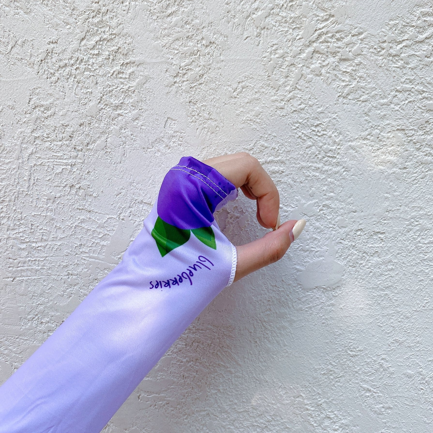 2 Stuks = 1 Pairs Koreaanse Stijl Leuke Fruit Blueberry Oversleeves Alle-Match Zon Bescherming Uv Zon bescherming Arm Mouwen