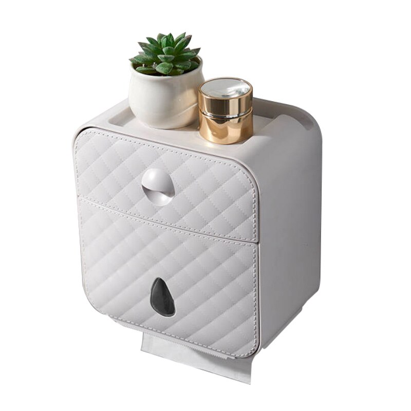 Toilet Tissue Box Punching-Free Roll Paper Case Toilet Paper Case Waterproof Toilet Paper Rack