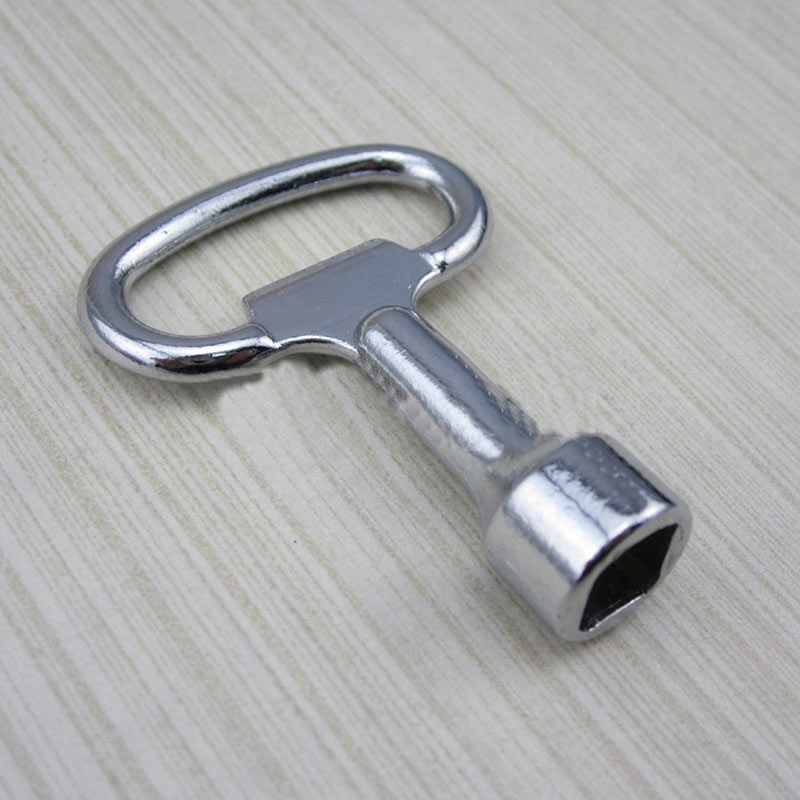 Hissdörr nyckel triangelnyckel universalnyckel tågknapp 1 bit metallnyckelnyckel för 9 x 8mm triangelpanellås
