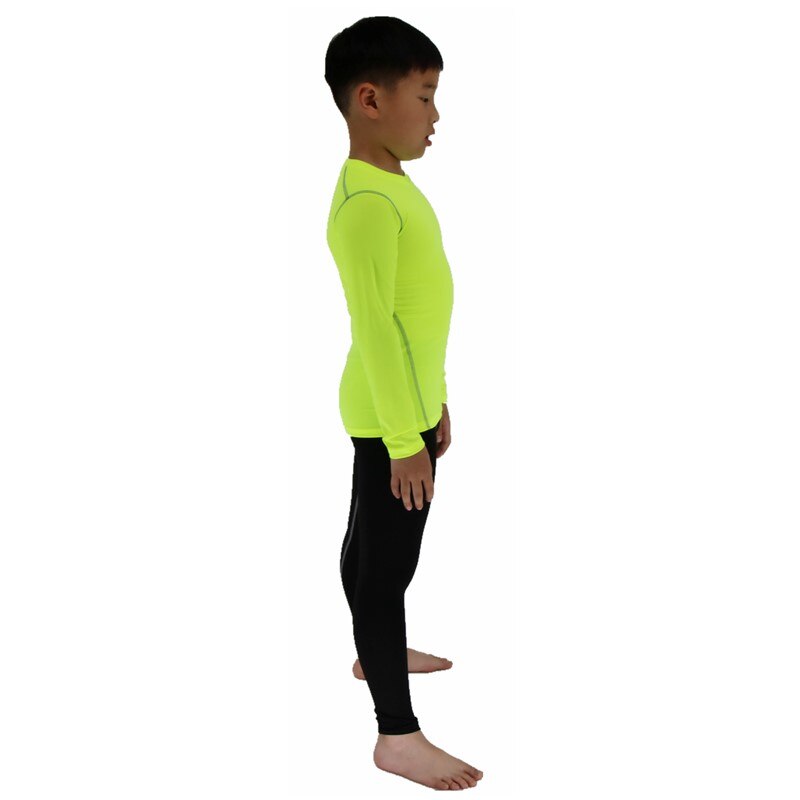 Kid's Casual Set Lange Mouw Ondergoed Compressie Strakke Top & Bottom Zacht Ademend Base Layer Lange Onderbroek Lichtgewicht