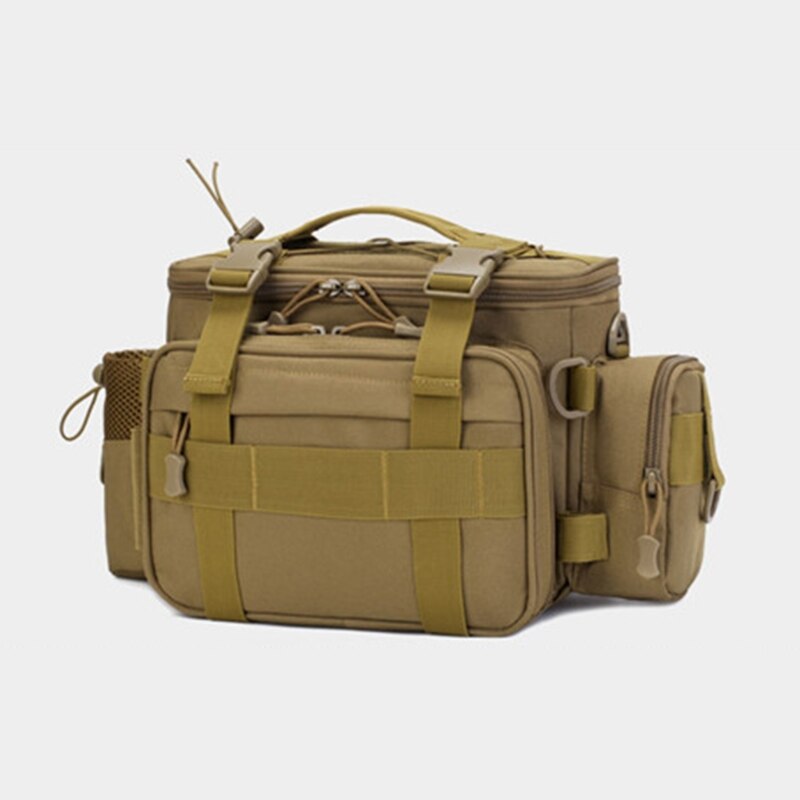 Multifunctional Waterproof Fishing Bag Single Shoulder Lure Backpack Reel Bag Straps Fish Tackle Bag