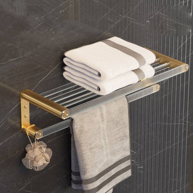 DOOKOLE HOHardware-Ensemble d'accessoires de bain dorés, porte-serviettes mural T1, porte-serviettes, brosse de toilette, crochets à serviettes, porte-papier