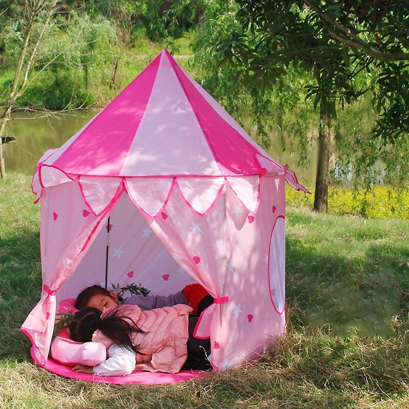 Kids Tent Portable Opvouwbare Kinderen Kids Game Play Tent House Pretend Speelgoed Indoor Outdoor Yurt Kasteel Speelhuisje Speelgoed