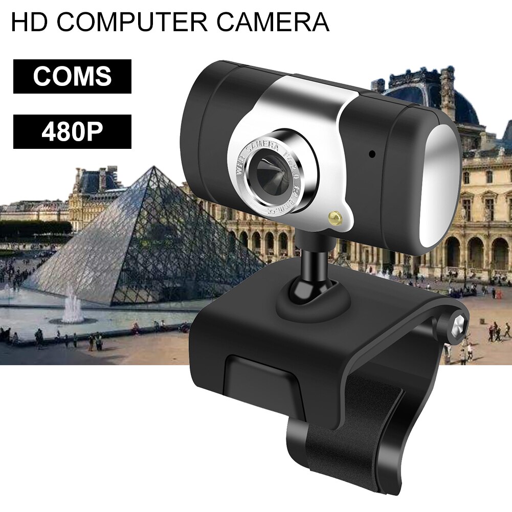 480p USB Webcam PC Camera Rotation With MIC For Skype Computer Video Call Web Cam Computer Camera USB Camera