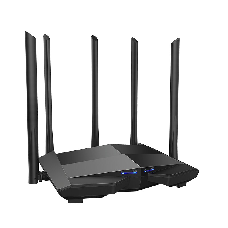 1200Mbps Gigabit Wifi Router Draadloze Repeater Dual Band 2.4Ghz + 5G 1WAN + 3LAN Gigabit Poorten 5*6 Dbi Gain Antenne MU-MIMO 1Ghz Cpu