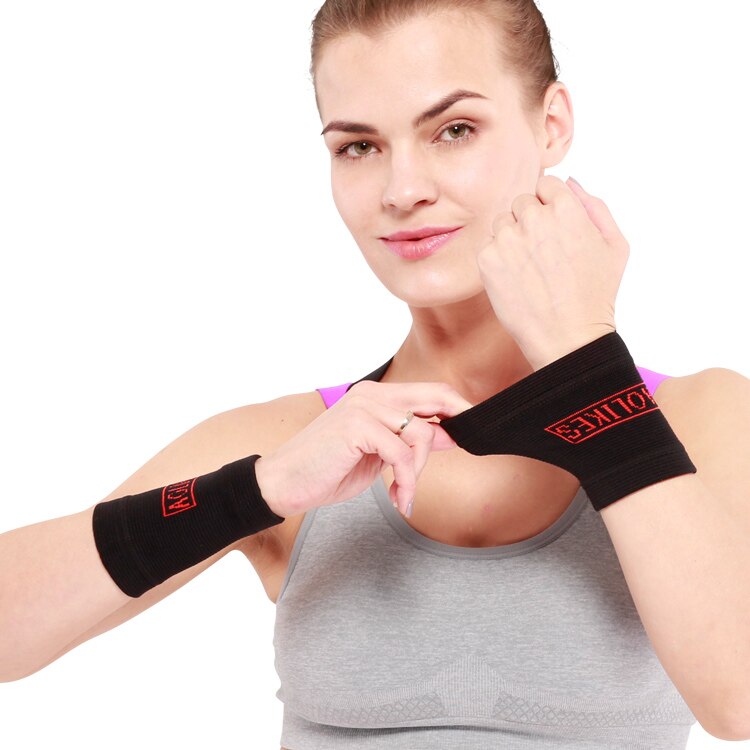 AOLIKES PR Gym Protector Wristband Weightlifting Wrist Support Sport Wrist Brace Tennis Badminton Basketball Sweatbands Guard