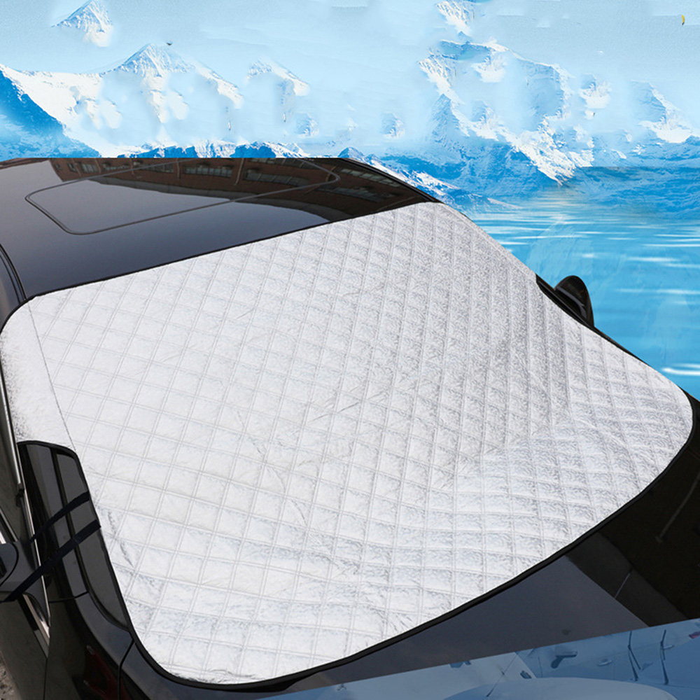 Folie Sneeuw Vorst Dunne Suv Auto Zonnescherm Voorruit Zonnekap Winter Front Auto Levert Aluminium