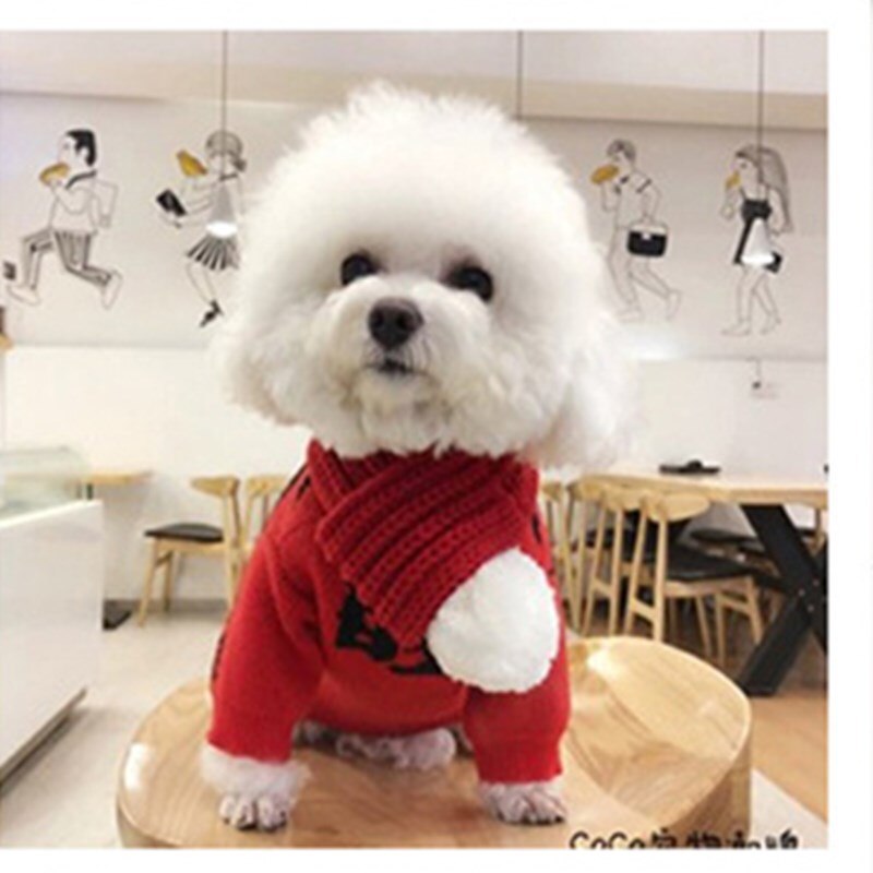 S/M/L Huisdier Gebreide Kerst Sjaal Voor Hond Kat Huisdier Kerst Kostuum Puppy Hond Kitten Chihuahua Teddy kerst Xmas Decoratie