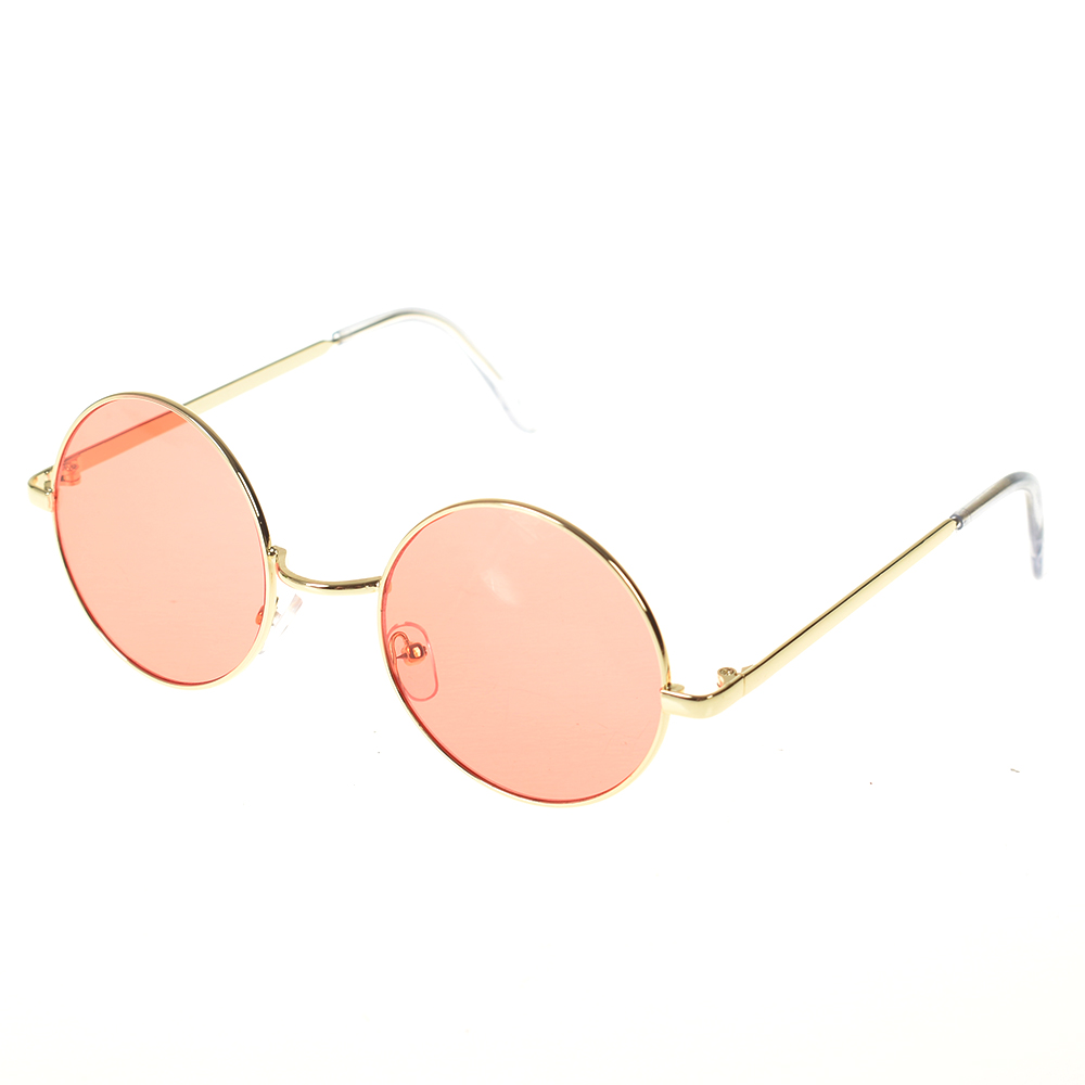 Gafas de sol redondas Vintage para mujer, lentes de Color del océano con espejo, de , marco de Metal, circulares,