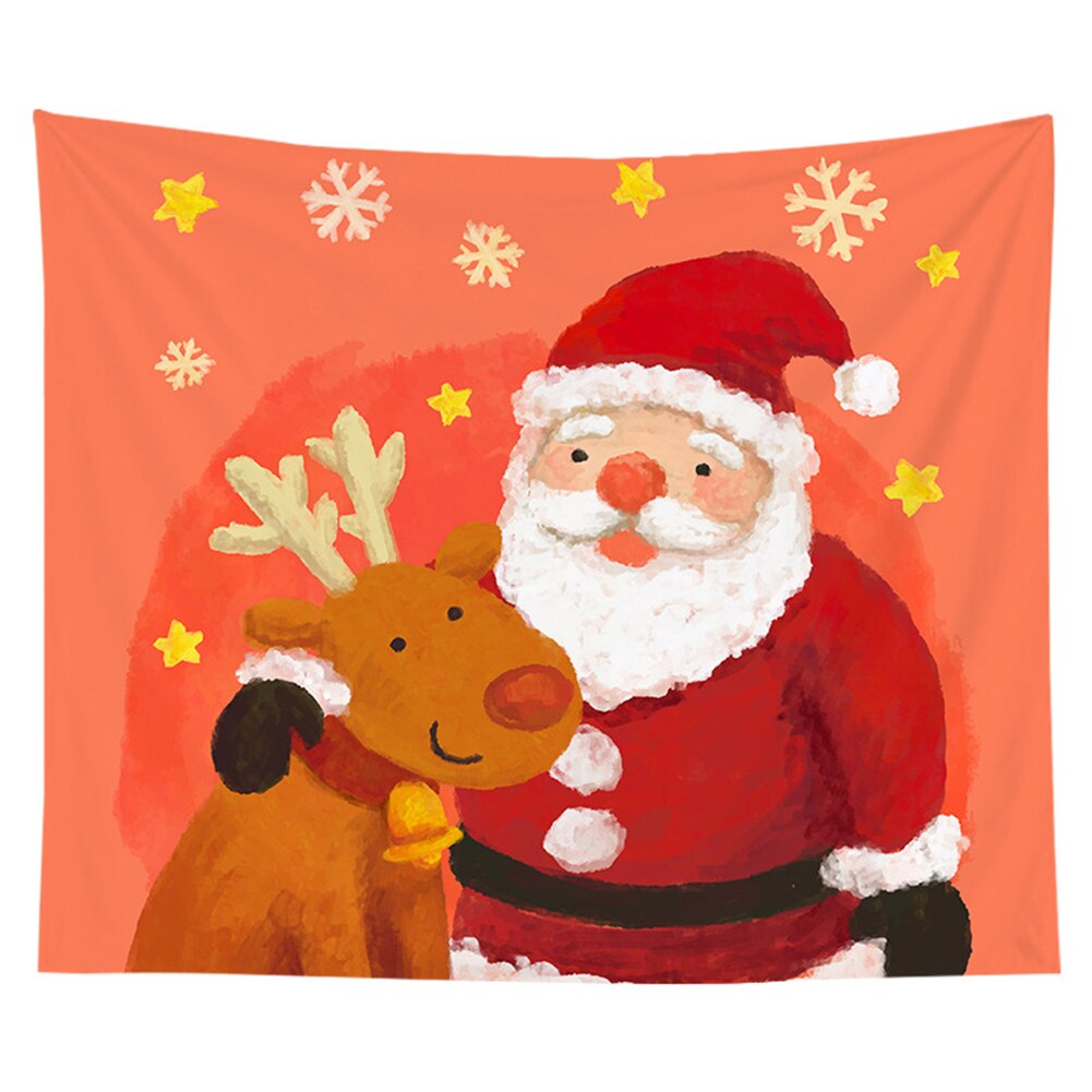 Jule julemand print hjem væg gobelin soveværelse baggrund hængende klud xmas festival decor