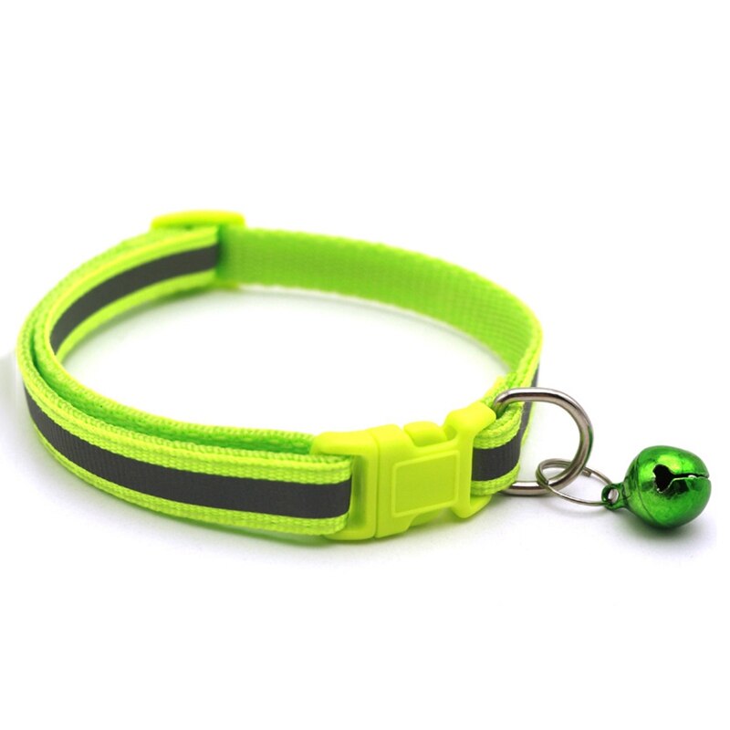 Verstelbare hondenhalsband, mooie puppyhalsbanden met bel, hondenhalsband, decoratie voor de nek van een huisdier, schattige kattenharnassen, hondenbenodigdheden, huisdierproducten: Fluorescerend