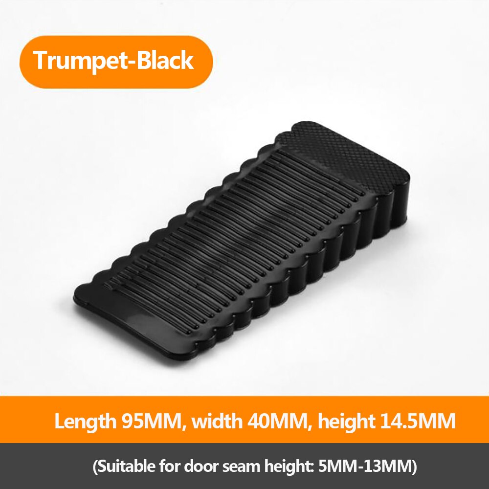 1 Uds parada de puerta de seguridad de silicona anti-skid a prueba de viento puerta/puerta de la puerta trasera de Anti-colisión para: Black