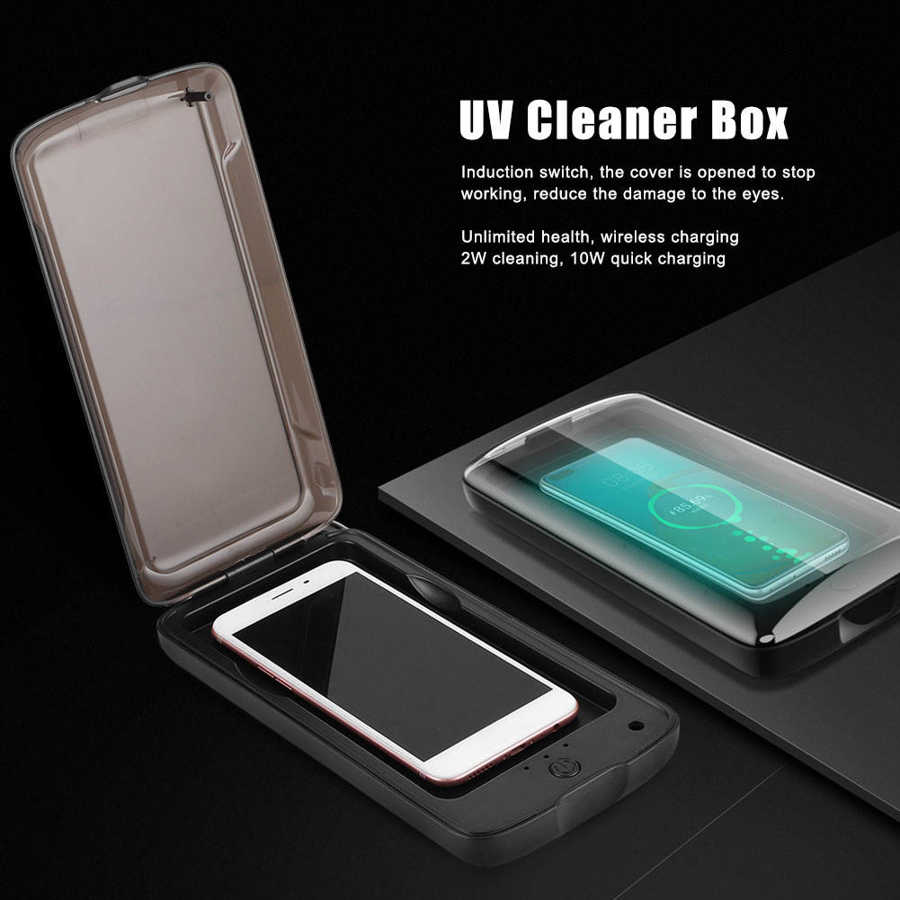 Multifunktions uv-boks bærbar mobiltelefon ultraviolet sag tandbørste uv-rengøringsmaskine usb-drevet smykkerenserboks