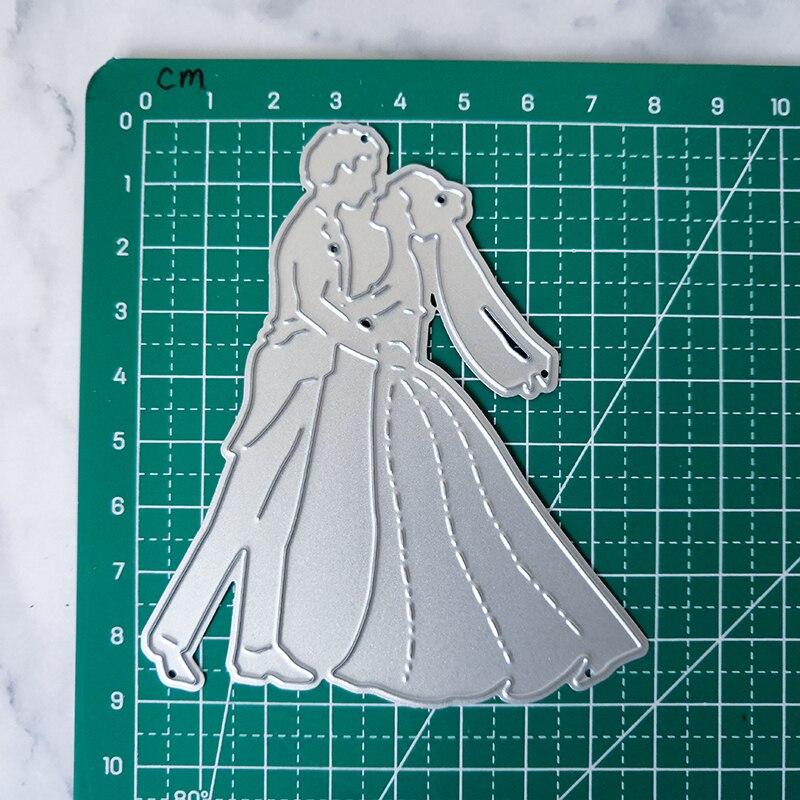 Bride Couple Cutting Dies Metal Cutting Dies Scrapbooking Album Wedding Die Cut for Card Making Decoration Embossing Craft Dies