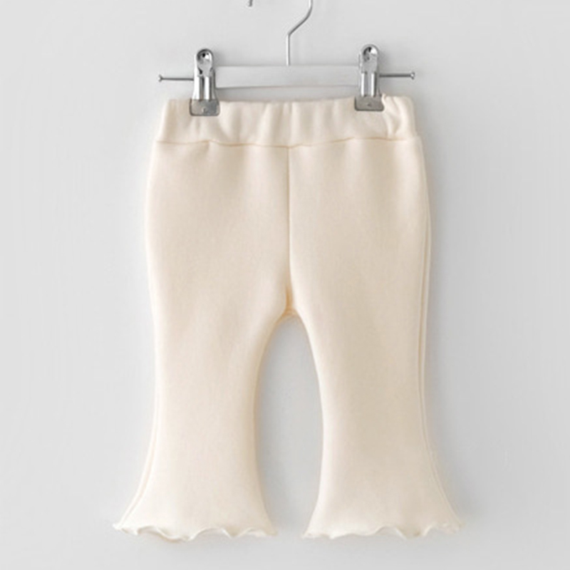 0-6Yrs Kids Baby Broek Meisjes Casual Broek Broek Lente Kinderen Plaid Broek Katoenen Kleding Meisjes Elasticiteit Flare Broek: 221K01 Beige / 90(24M)