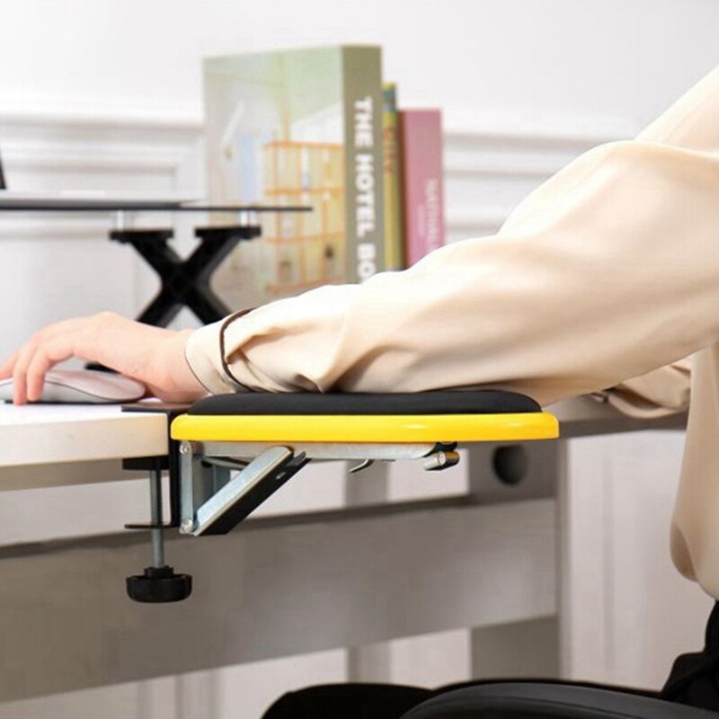 Computer Arm Rest for Desk,Folding Wrist Rest Support Adjustable Ergonomic Mouse Armrest EVA Pad Extender