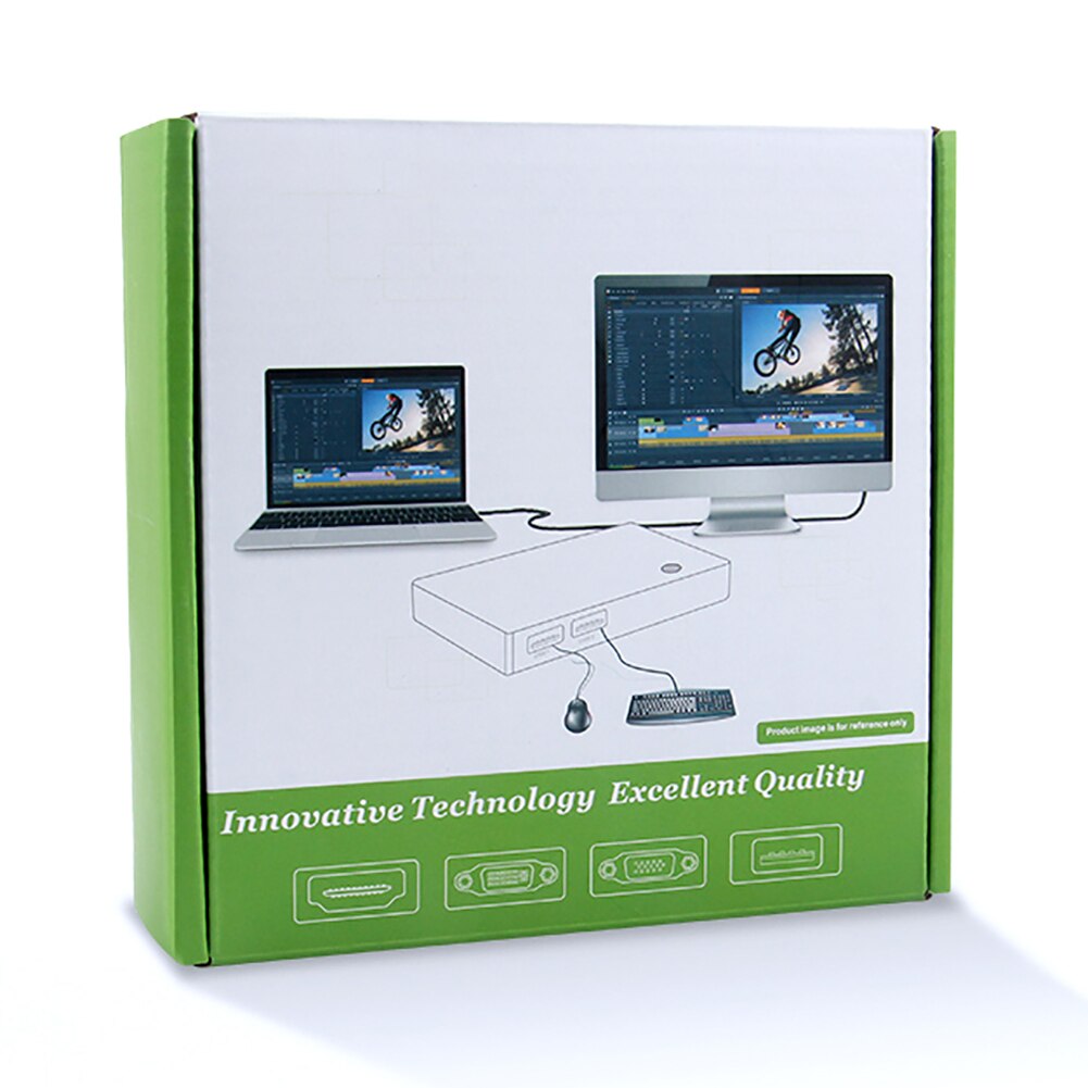 Hdmi Kvm Switch 4K Usb Hdmi Kvm Switcher 4 In 4 Out 4K 2K 30Hz Met kabels Voor Pc Laptop Muis Printers Toetsenbord Scanner U Disk