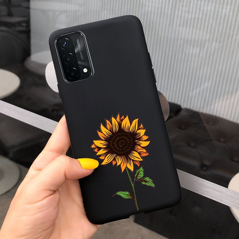 Hübsche mädchen-hülle für oppo reno 6 lite, silikon-Sanft-tpu-hülle, handyhülle für oppo reno 6 lite, reno 6 #39 rückseite 6.43 #39: Schwarz 1055