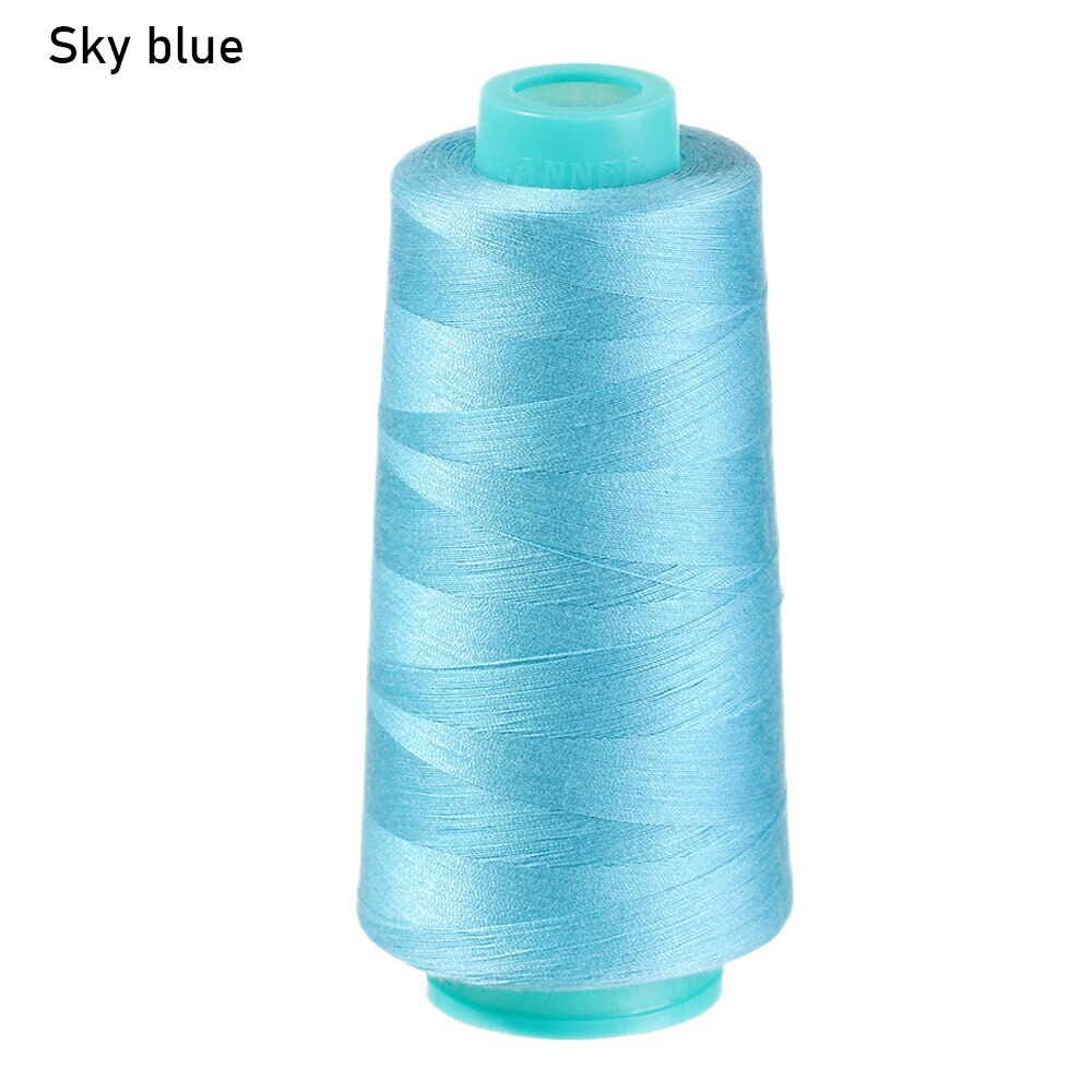 1Roll 3000Yards Polyester Sewing Thread 402 Embroidery Sewing Machine Threads High Speed Copy Line Clothing Sewing Accessory: sky blue