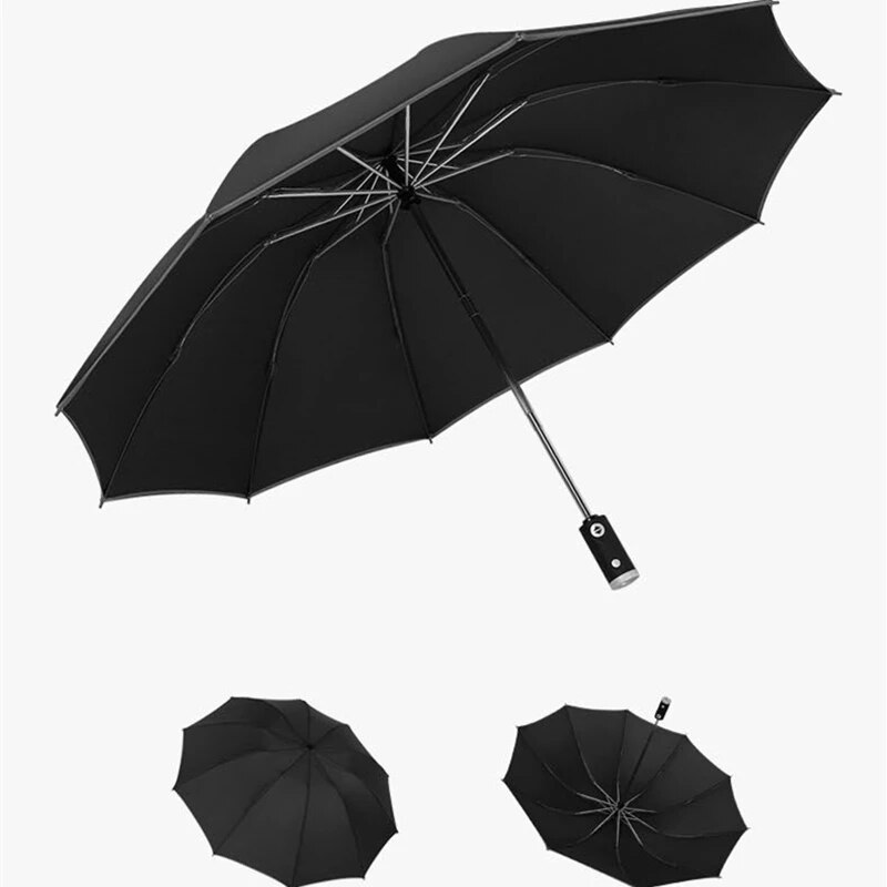Windproof Double Layer Resistant Umbrella Fully Automatic Rain Men Women 10K Strong Luxury Business Male Large Umbrellas Parasol