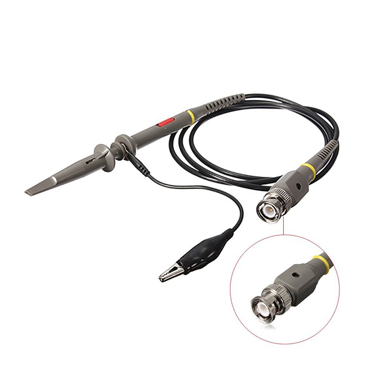 Kit de sondes Oscilloscope de , 2 pièces, 1x10x100MHz, pince crocodile, sonde de Test, P6100