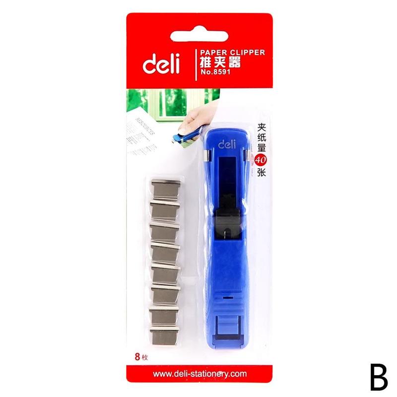 One Piece Make Book Repair Book Stapler Binding Supply Manual Stapler Metal School Long Office Machine Stapler M4E7: B