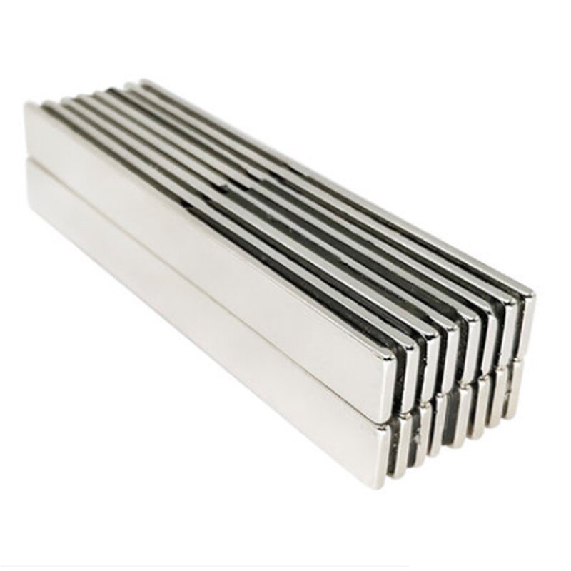 Stærk 100mm 100 x x 5 mm langblok neodym permanentmagneter lim værktøjsholder industri magnetstrimmel – Grandado
