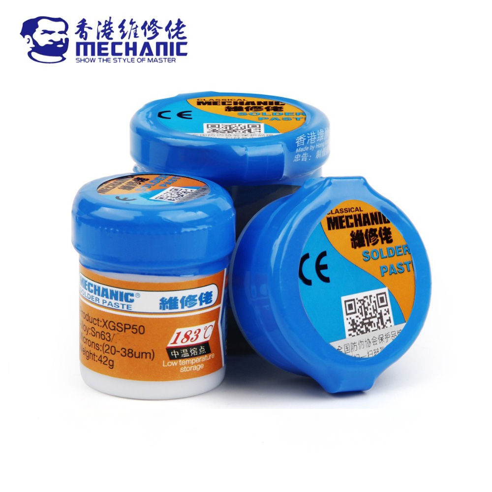 MECHANIC Original Solder Paste XGSP80 Solder Paste Flux Melting Point 183℃ PCB Repair Stencil Welding Soldering Tool
