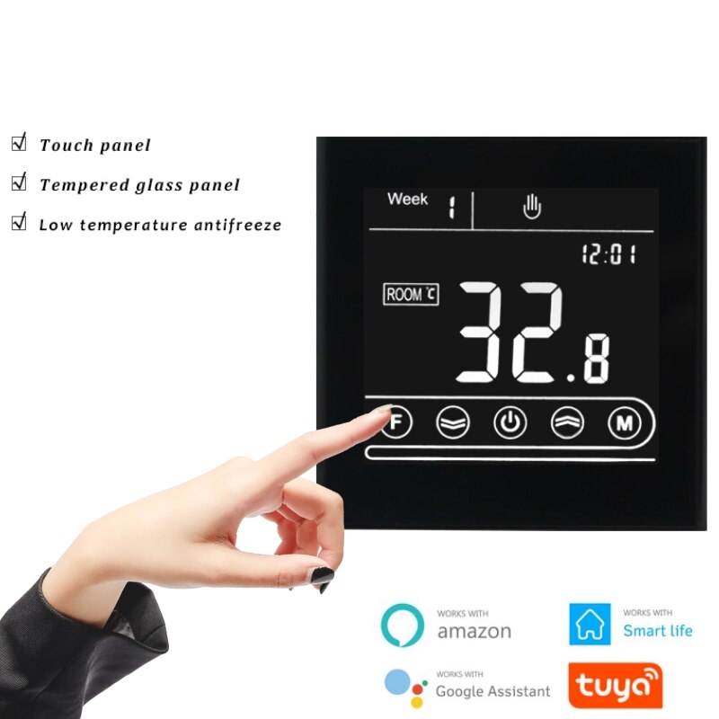 Smart Intelligent WiFi Thermostat Room Electric Water Gas Boiler Floor Heating Temperature Controller 95~240V Alexa Google Home
