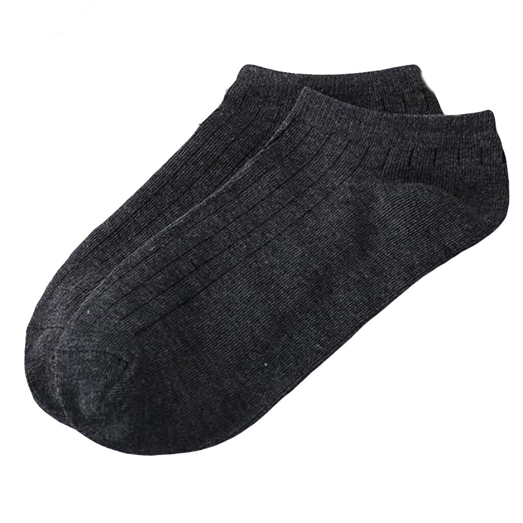 25#  unisex effen kleuren skateboard sokken katoenen zachte ademende sokken antislip onzichtbare enkelsokken: C